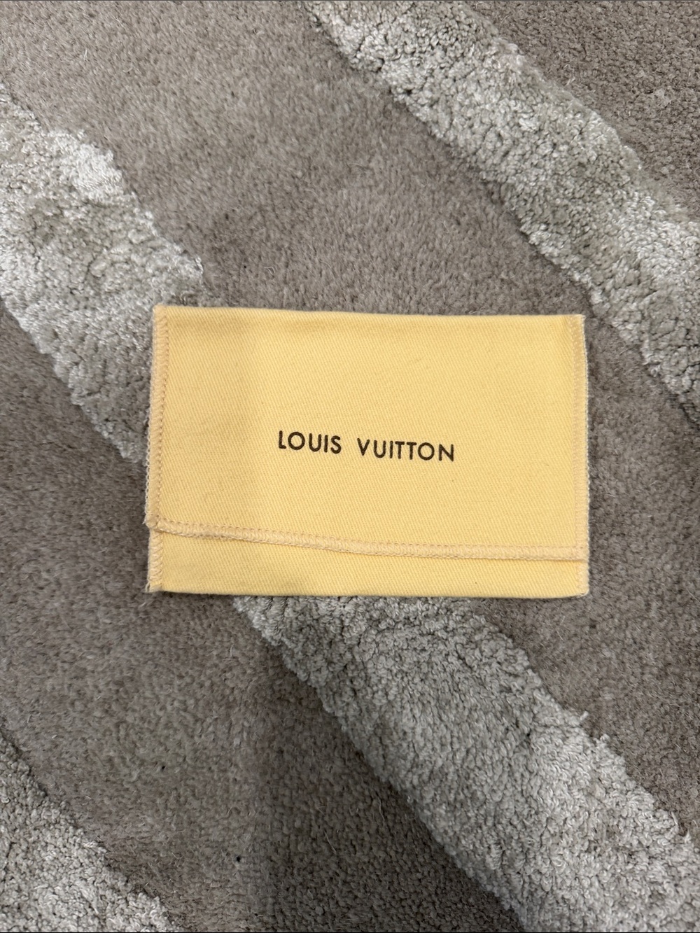 Louis Vuitton Yellow Fabric Pouch